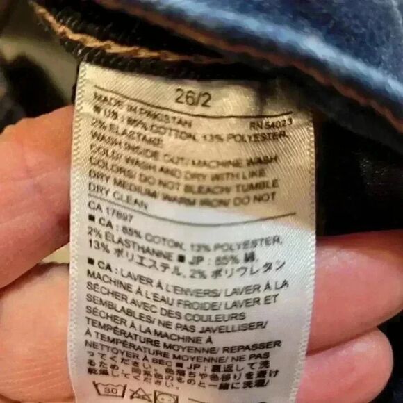 Banana Republic Women's Blue Medium Wash Cotton/Poly/Spandex Skinny Fit Jeans - Picture 7 of 12